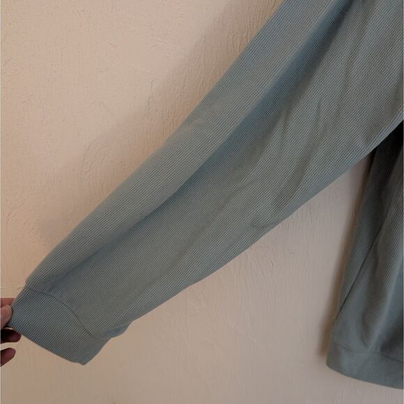 Marc NY By Andrew Marc 1/4 Zip Sweatshirt women Pullover Blue /green 2XL - Picture 5 of 7